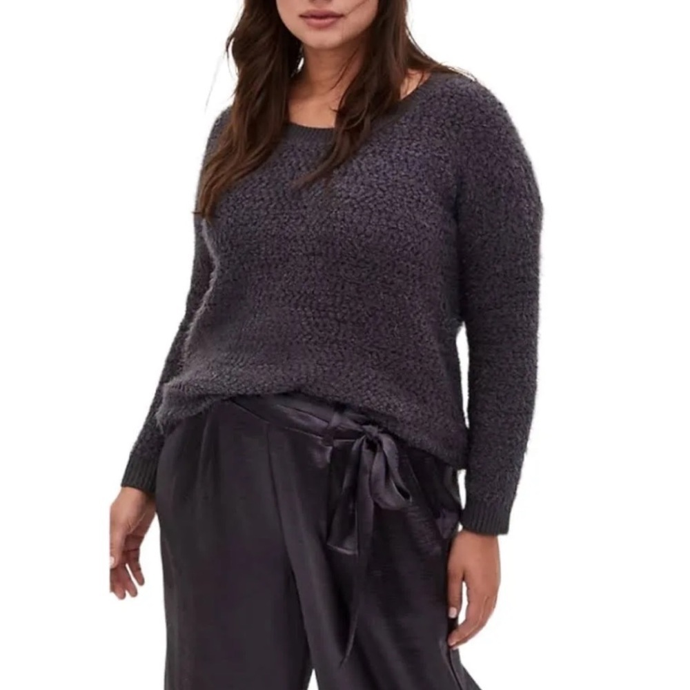 Torrid Popcorn Pullover Drop Shoulder Sweater